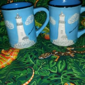 2 CAPE SHORE GALVESTON TX MUGS